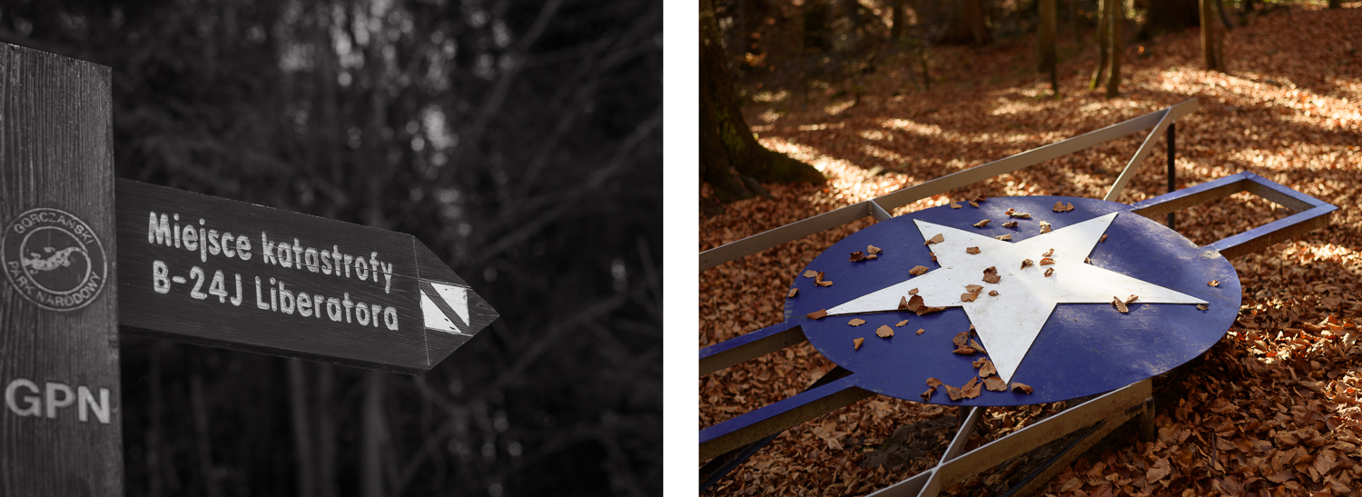 szczฤ
tki amerykaลskiego bombowca B-24 California-Rocket Gorce